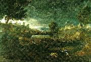 Nicolas Poussin landscape with pyramus and thisbe oil painting
